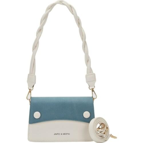 Hot Romance Women Casual Shoulder Bag Pleated Messenger bag PU Leather Simple Crossbody Bags Handbags Small Flap Bag 2020