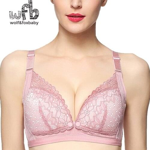 Retail Breastfeeding Bra Postpartum breathable lace front buckle breastfeeding bra pregnant women underwear maternity