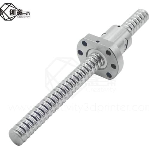 Ballscrew SFU1605 250 300 350 400 450 500 550 600 650 700 750 800mm Roller Screw End Machining With Single Ball Nut For CNC