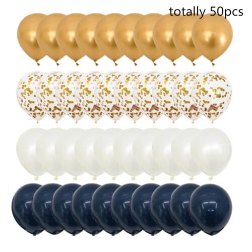 20/50pcs 12inch Metallic Gold Pearl White Balloons Baby Shower Wedding Birthday Party Gold Rose Gold Confetti Balloons Kids Toys