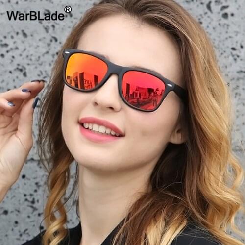 WarBLade Fahsion Sunglasses Men Women Polarized Sunglasses Men Driving Mirror Coating Point Black Frame Eyewear Male Sun Glasses