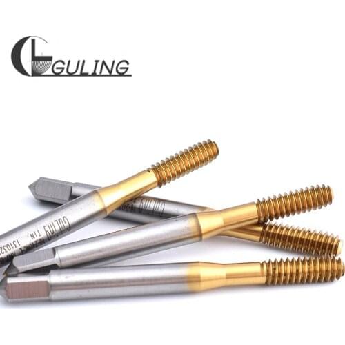 GULING HSS-E US Units(UNC UNF Standard) left thread forming tap with TIN coating thread machine tap