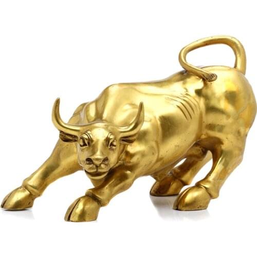 Pure Copper Bull Ornaments, Lucky Bull, Home Furnishings, Zodiac, The Mascot Of In New Year Home Decor