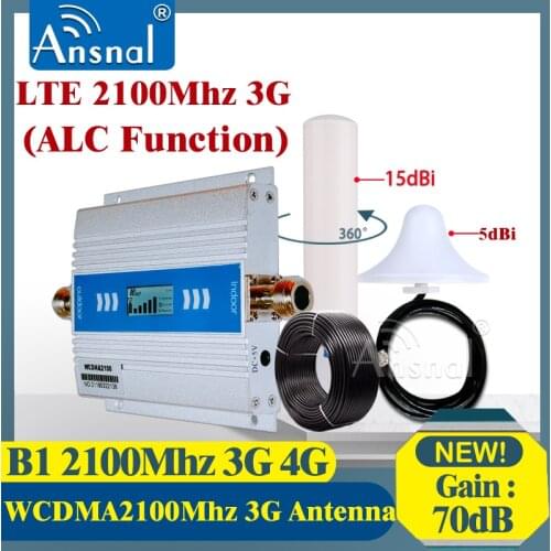 2100 3G Amplifier WCDMA 2100MHz MobilePhone Signal Booster 3G 2100MHz GSM Signal Repeater UMTS2100Mhz CellPhone Amplifier 3G 4G