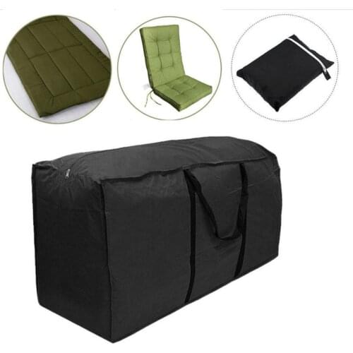Waterproof Outdoor Garden Furniture Tent Cushions Large Storage Bag Pouch Case Cover Extra Large Cushion Xmas Tree Bag Black