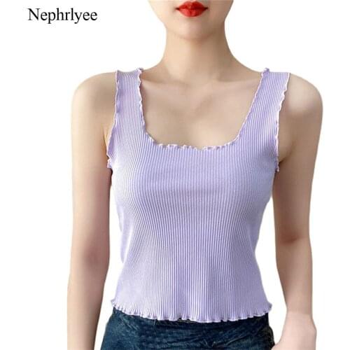 2021 New Arrival Cotton Tank Top Women Square Neck Sleeveless Summer Crop Top Women Casual Basic Tank Top Sexy Slim Tops CA444