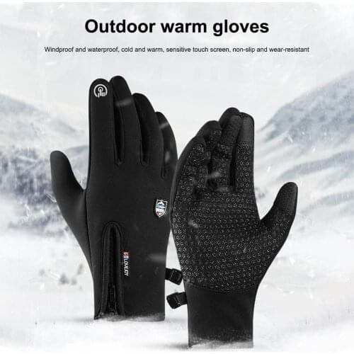 Winter Cycling Gloves for Men and Women Thermal Full Finger Bike Gloves Touch Screen Gloves for Running, Biking, Workout