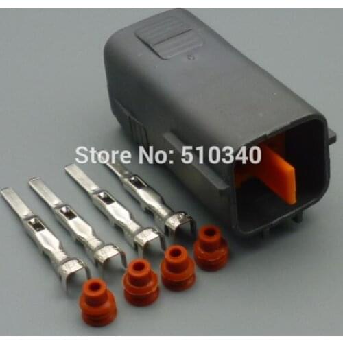 1set Waterproof automotive oxygen sensor 4pin 2.2mm connector plug connector with terminal