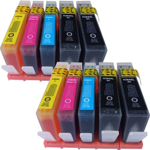 10x Compatible ink cartridge for hp 364 Photosmart B8550 B8553 C5380 C5383 C5390 C6300 C6380 D5460 D7560 Printer