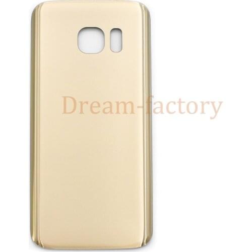 50pcs/lot DHL For Samsung Galaxy S7 G930/ S7 Edge G935 Glass Rear Back Battery Door Housing Cover +Adhesive Sticker +IMEI