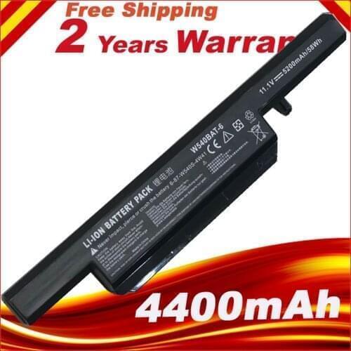 Laptop Battery W540BAT-6 FOR CLEVO W550SU1 W550SU2 W551SU1 W540BAT 6 W450 W550SU1 W550SU2 W551SU1 Free shipping