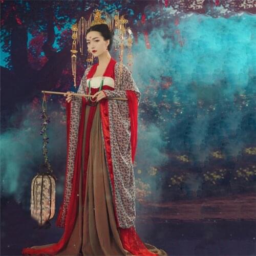 Asian Studio photography China Japan Korea Thai theme Hanfu women antique dress Fairy Queen Outfit Princess stage show Costume
