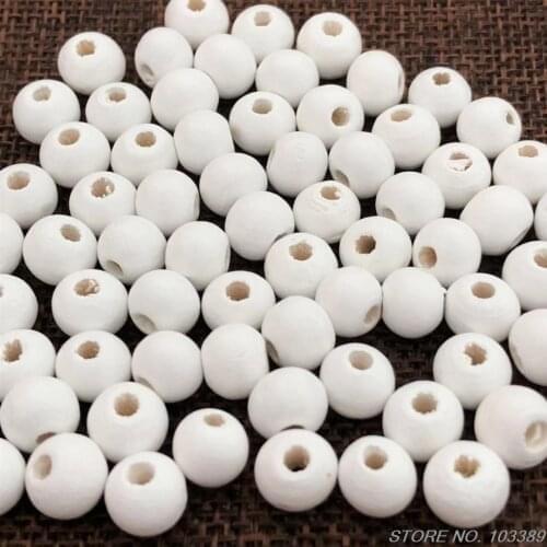 Free shipping 400pcs/pack cheap 7*8mm pure white wood bead,bulk rosary beads diy ornament bead