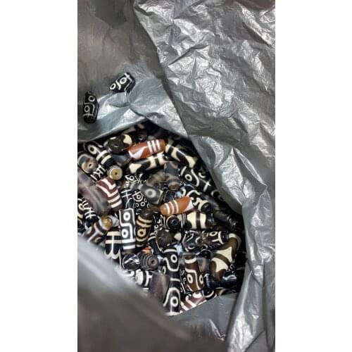 Broken Random pattern Natural Tibetan Agate Dzi Beads Jewelry Handmade Making DIY Necklace Bracelet Surprise Gift