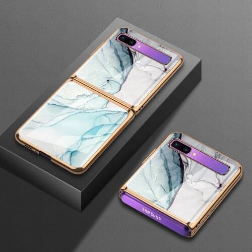 For Samsung zflip phone case sm-f700n protective case 5g f7070 glass anti falling creative man