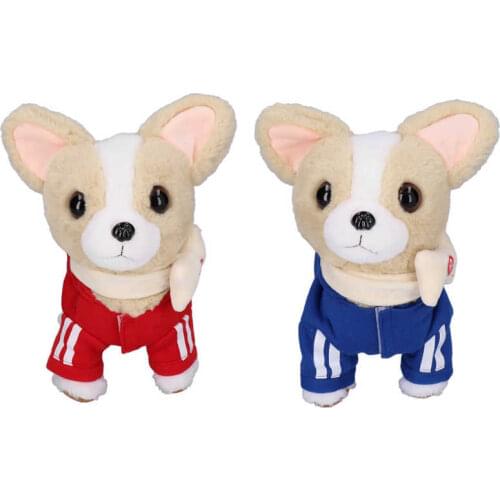 Kids Smart Interactive Plush Puppy Kids Electronic Toys Cute Robot Dog Walk Bark Jump Wag Tail Dog Toys For Baby Birthday Gift