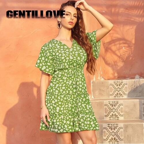 Летние шифоновые платья GENTILLOVE China At AliExpress