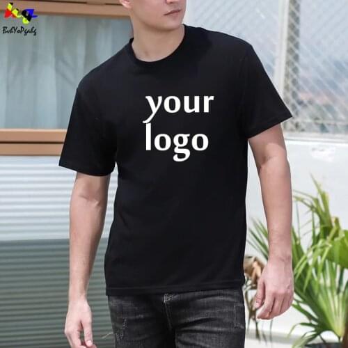 DIY/custom logo T-shirt cotton short-sleeved shirt printing logo picture text mens and womens tops