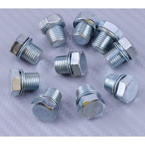 LETAOSK New 10pcs Cylinder Decompression Plug Valve Port Screw Fit for Stihl Husqvarna Jonsered Partner Chainsaw 1122 025 2200