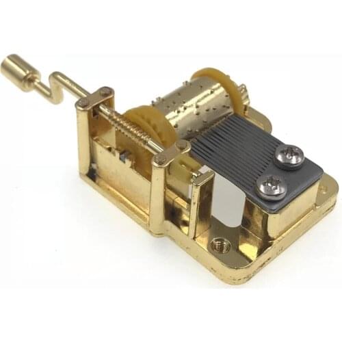 Music box Movement Gears 18 Notes DIY Mechanical Golden Movement And Screws Set for DIY music box