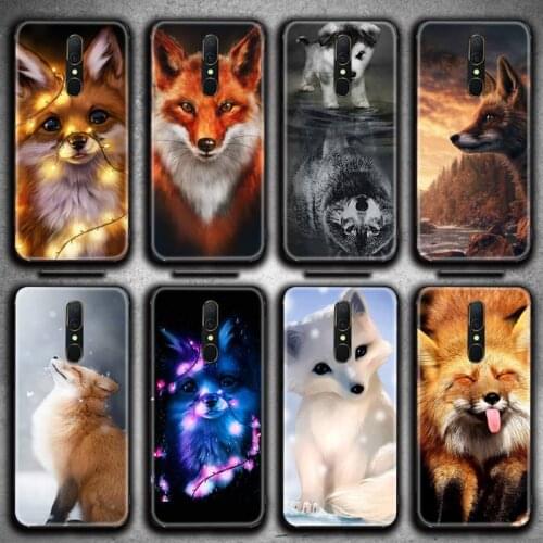 Cute Animal Fox Phone Case For Oppo A5 A9 2020 Reno2 z Renoace 3pro A73S A71 F11