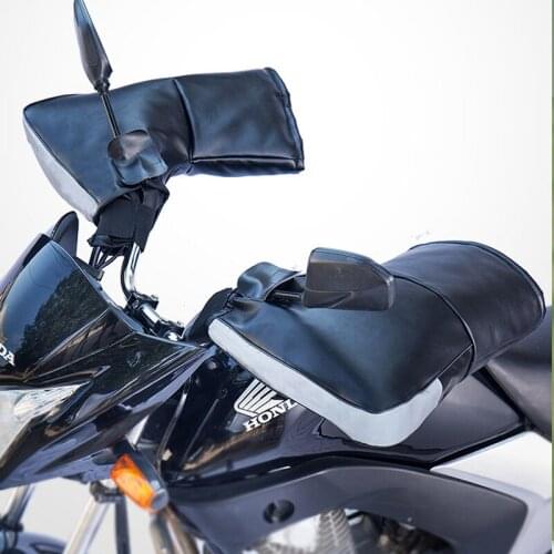 Motorcycle Electric Waterproof Bicycle Gloves-Handlebar Gloves Thick Windproof Warm Hand protector Adult Winter