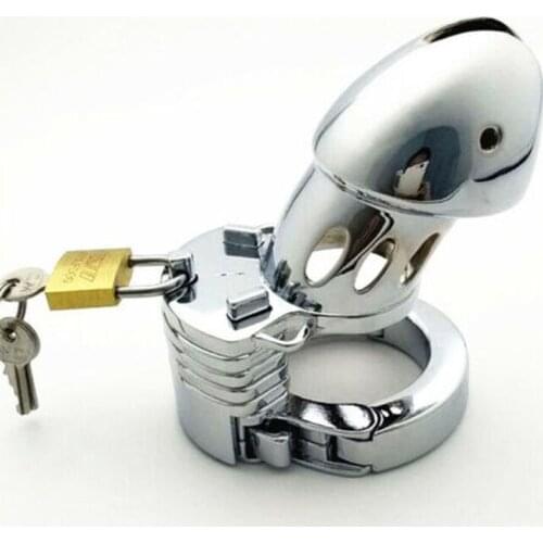 Adjustable Length Male Stealth with Penis Lock Stainless Steel Cock Cage Chastity Device For Gay Men Weight Briefs Slave Belt