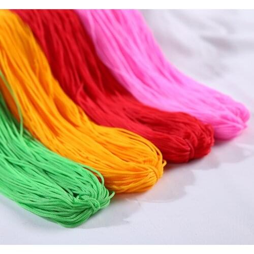 40m Nylon Rope Cords Braided String Thread for Hand Knit Crochet bag Hat Toy drawstring bag Handmade Accessories Beading line