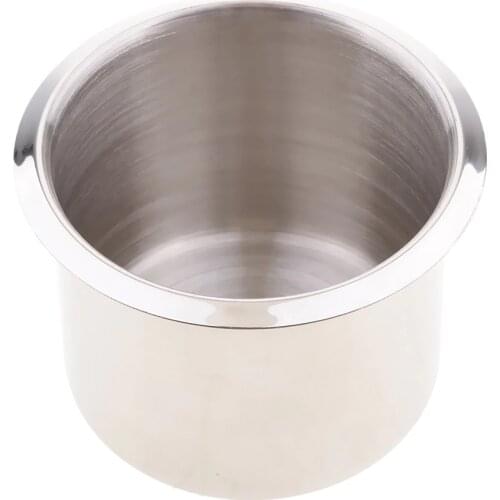 Silver Boat Marine RV Recessed Cup Drink Can Holder Boat Universal Corrosion Protection