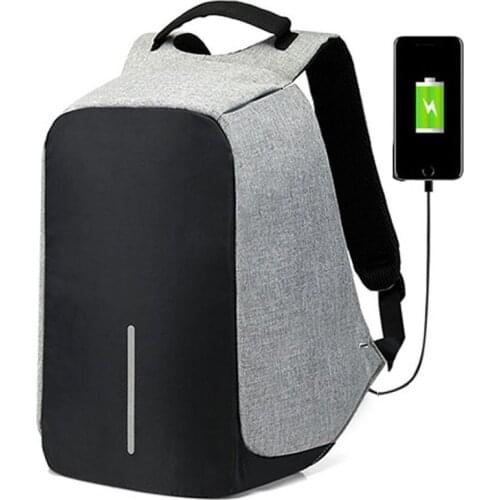 REJS LANGT Business Men Backpack Laptop 15 Inch Oxford School Bag for Teenager Anti-Theft Travel Backpacks with Charging zaino