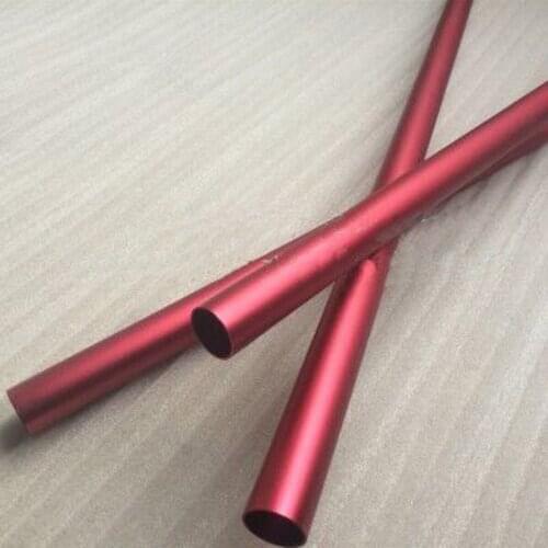 1Pcs 7mm-13mm inside diameter custom made Oxidation Aluminum tube hollow pipe duct vessel 300mm L 14mm Outer diameter Red