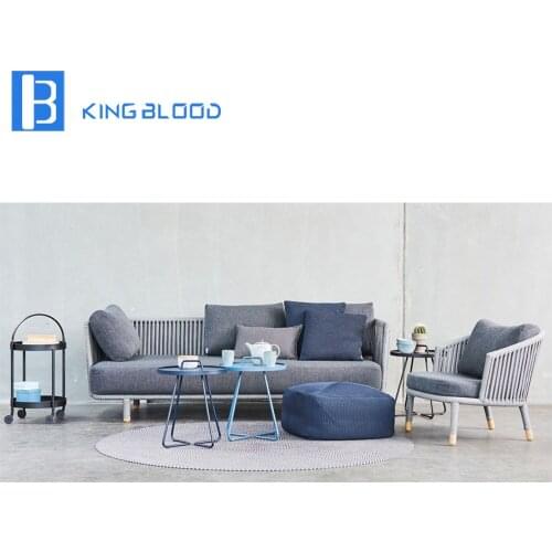 Outdoor furniture sofa living room rope sofa set