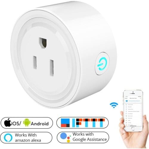 US Smart WiFi Power Socket US Plug Switch For Google Home APP Work With Work With Alexa and Google for Voice control