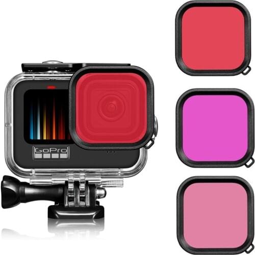 50M Waterproof Housing Case With Filter Lens for GoPro Hero 9 Black Camera Dive Mount Shell for Go Pro 9 Accessories Hot Shoe