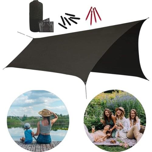 Sun Awning Waterproof Tarp Tent Shade Ultralight Garden Canopy Sunshade Outdoor Camping Hammock Beach Sun Shelter