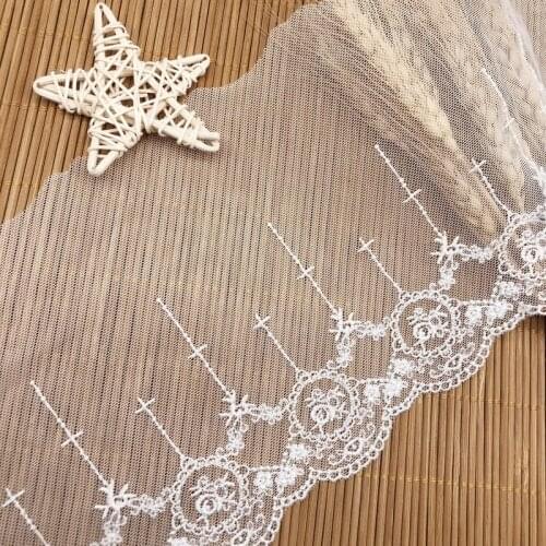 14CM High Quality Flower Cotton Embroidered Lace Sewing Furnishing Garment Accessories DIY Handmade Craft Materials