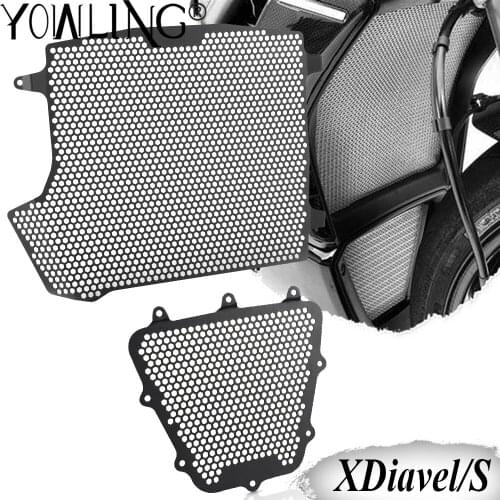 Motorcycle Radiator Guard Protector Grille Grill Cover & Oil Cooler Guard For Ducati XDiavel S XDiavelS 2016 2017 2018 2019 2020