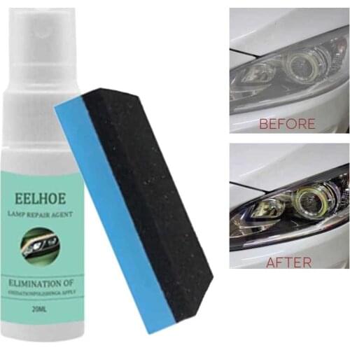 20ML Car Headlight Renovation Liquid Automotive Light Polisher Repair Agent Windo Glass Detailing Washing Spray
