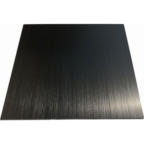 0.4mm 0.5mm 0.8mm 1.0mm 1050 Custom Laser Cutting Black Clear Hairline Straight Grain Brushed Anodized Aluminium Sheet Plates