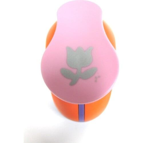 2"Tulip Puncher Perforator Punched Paper Punche Flowers Punches For Greeting Card Handmade DIY Scrapbooking Craft Punch Machine