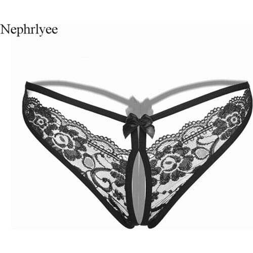 2021 Sexy Briefs For Women Low-Rise Lace Transparent Panties Sexy Lingerie Crotchless Thongs Lady Erotic Underwear P049