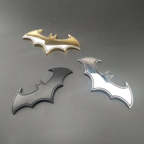 3D metal "bat" in the biker style logo sticker for Mitsubishi ASX/Outlander/Lancer Evolution/Pajero/Eclipse/Grandis