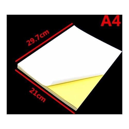 50 Sheets A4 Self-adhesive Sticker Label A4 Label Sticker Matte Surface paper For Inkjet Printer