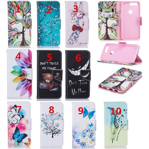 50pcs/lot Butterfly Panda Double-sided Printed Wallet PU leather Phone Case For one plus 5t