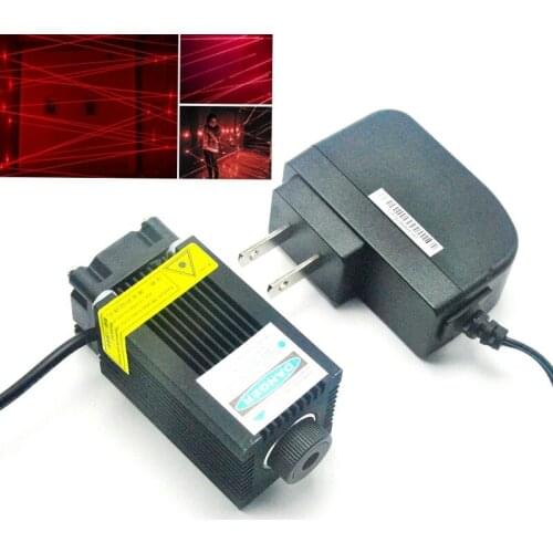 650nm 200mw Focus Dot Red Laser Module Positioning Lights Room Escape w 12V Adapter