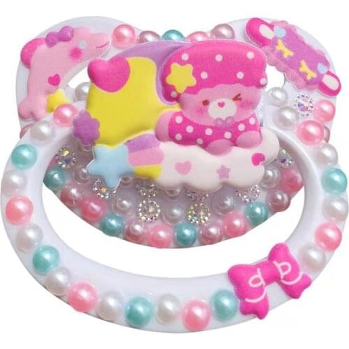 DDLG Replace Stickers Adult Baby Pacifier Big Size Silicone Nipple Teat Adult Baby Diaper Lover