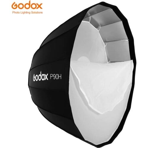 Godox Portable P90H 90CM Deep Parabolic Softbox Bowens Mount Studio Flash Speedlite Reflector Photo Studio Softbox