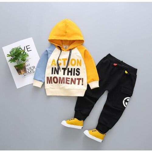0-4 years 100% Cotton boy clothing set 2020 new spring active cartoon casual kid suit children baby clothing T-shirt+pant