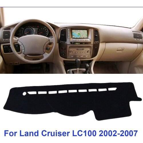 Dash Mat Car Dashboard Cover For Land Cruiser LC100 2002-2007 Sun Shade Pad Instrument Platform Dashmat Mats