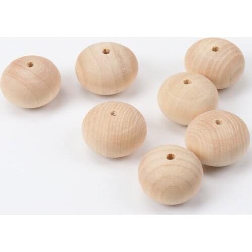 DIY Natural Wood Round Spacer Wooden Beads Eco-Friendly Natural Color For Jewelry Making perle en bois